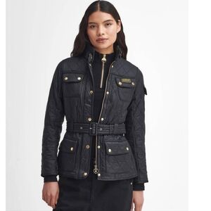 New Barbour International Quilted Jacket Sixe 4